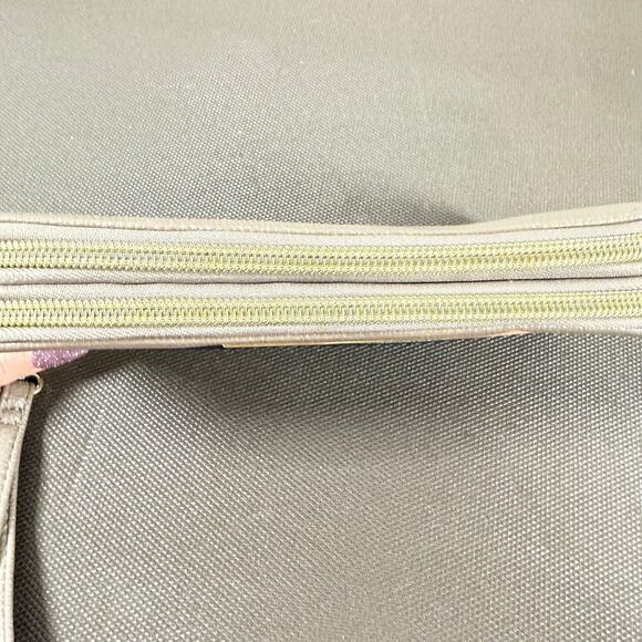 Steve Madden Zip Around Wallet Leather Black Taupe Purse - Picture 8 of 10